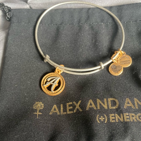 Alex and Ani “A” Initial Bracelet - Picture 3 of 3